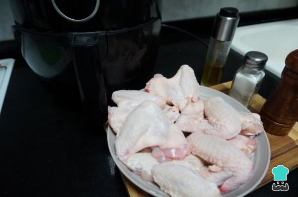Receta de Alitas de pollo crujientes en freidora de aire - Paso 1