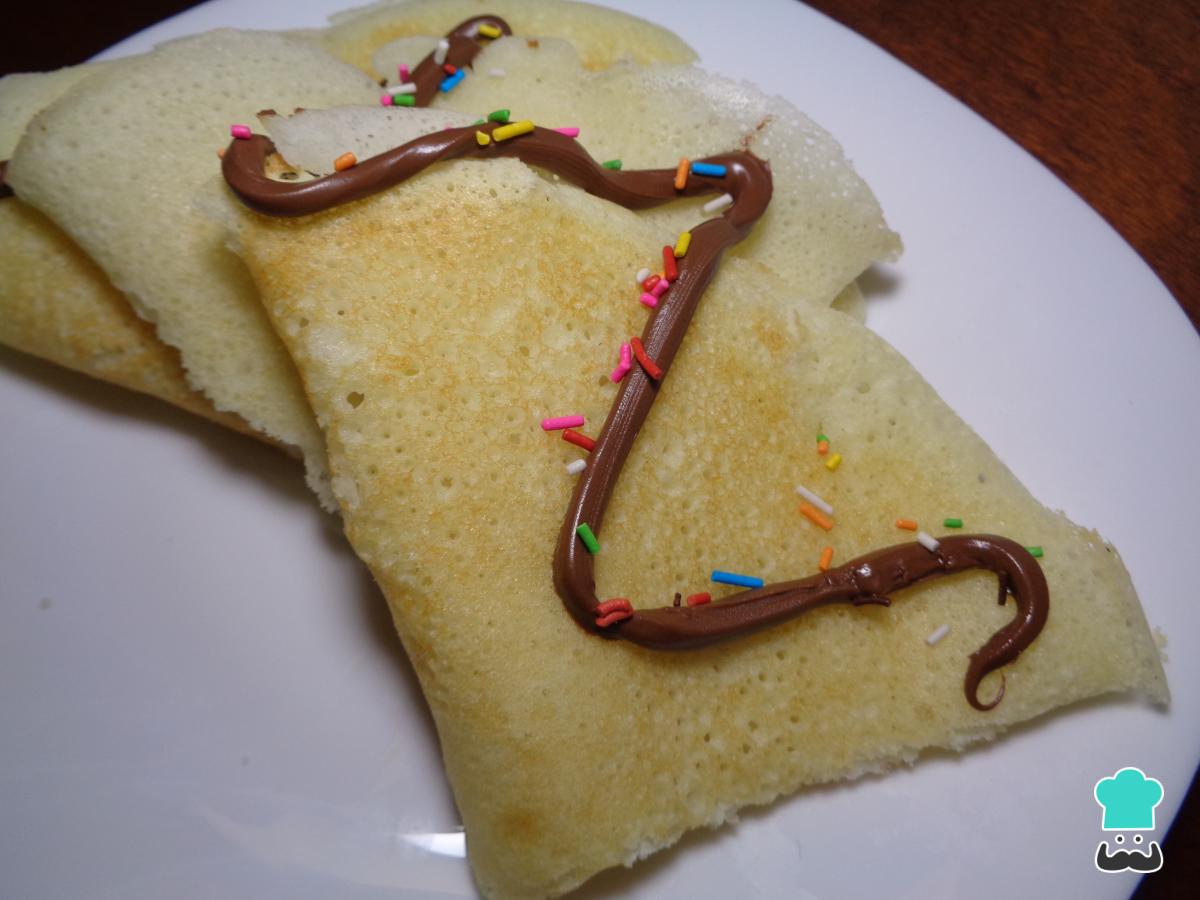 Receta de Crepes con harina de arroz sin huevo