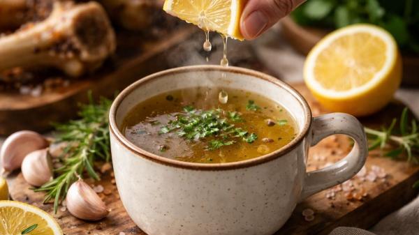 Anouk Medina, cocinera profesional, revela el truco del caldo de huesos rico en colágeno que se ha puesto de moda (y con razón): "Añadir limón al final potencia sus beneficios" - El toque final de la cocinera que potencia los beneficios del caldo de huesos
