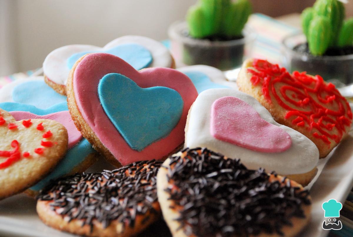 Receta de Galletas de corazón con mantequilla