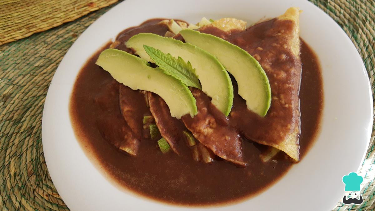 Receta de Enfrijoladas veganas