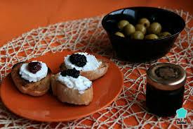 Receta de Queso con caviar