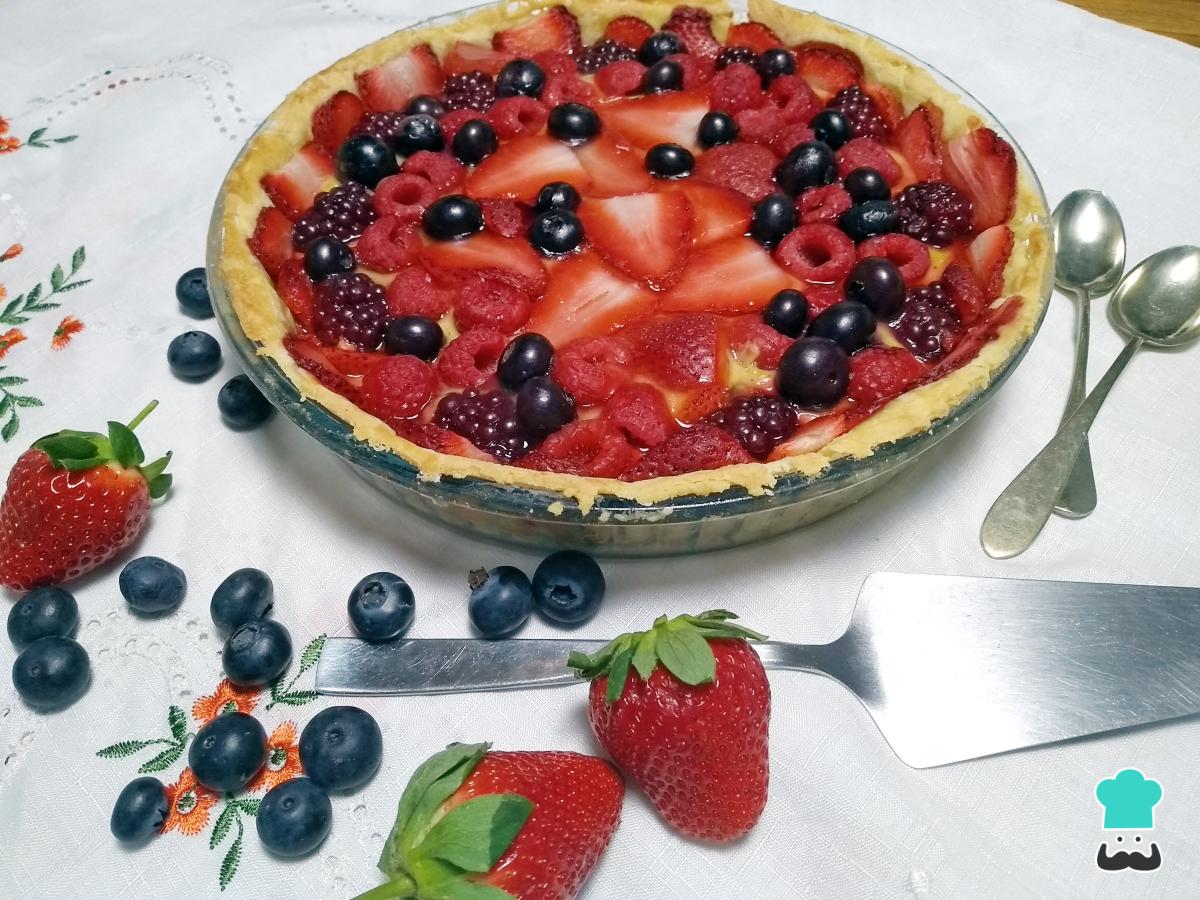 Receta de Tarta de frutos rojos