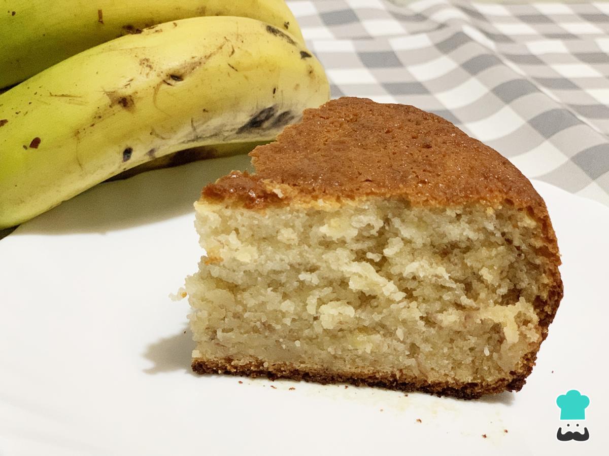 Receta de Bizcocho de yogur y plátano