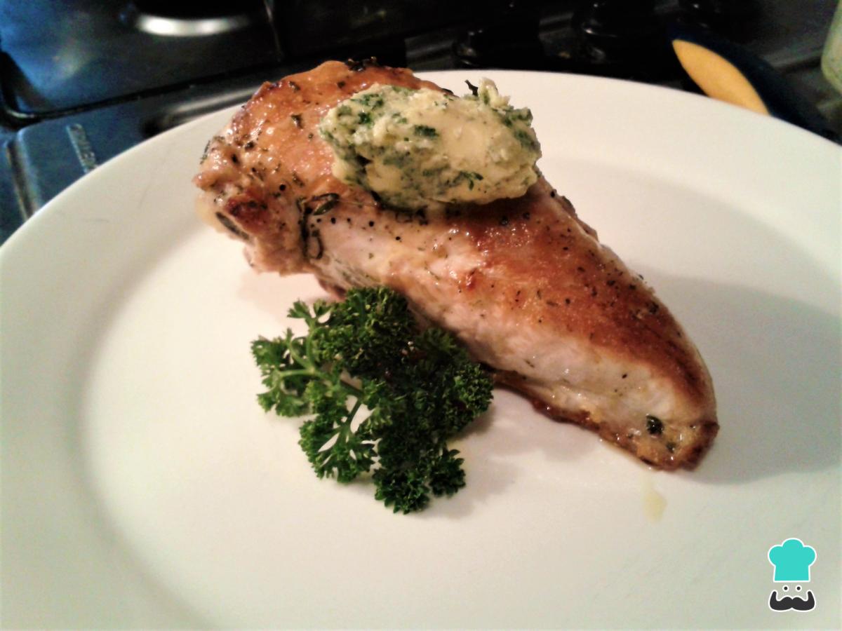 Receta de Pechuga de pollo al ajillo