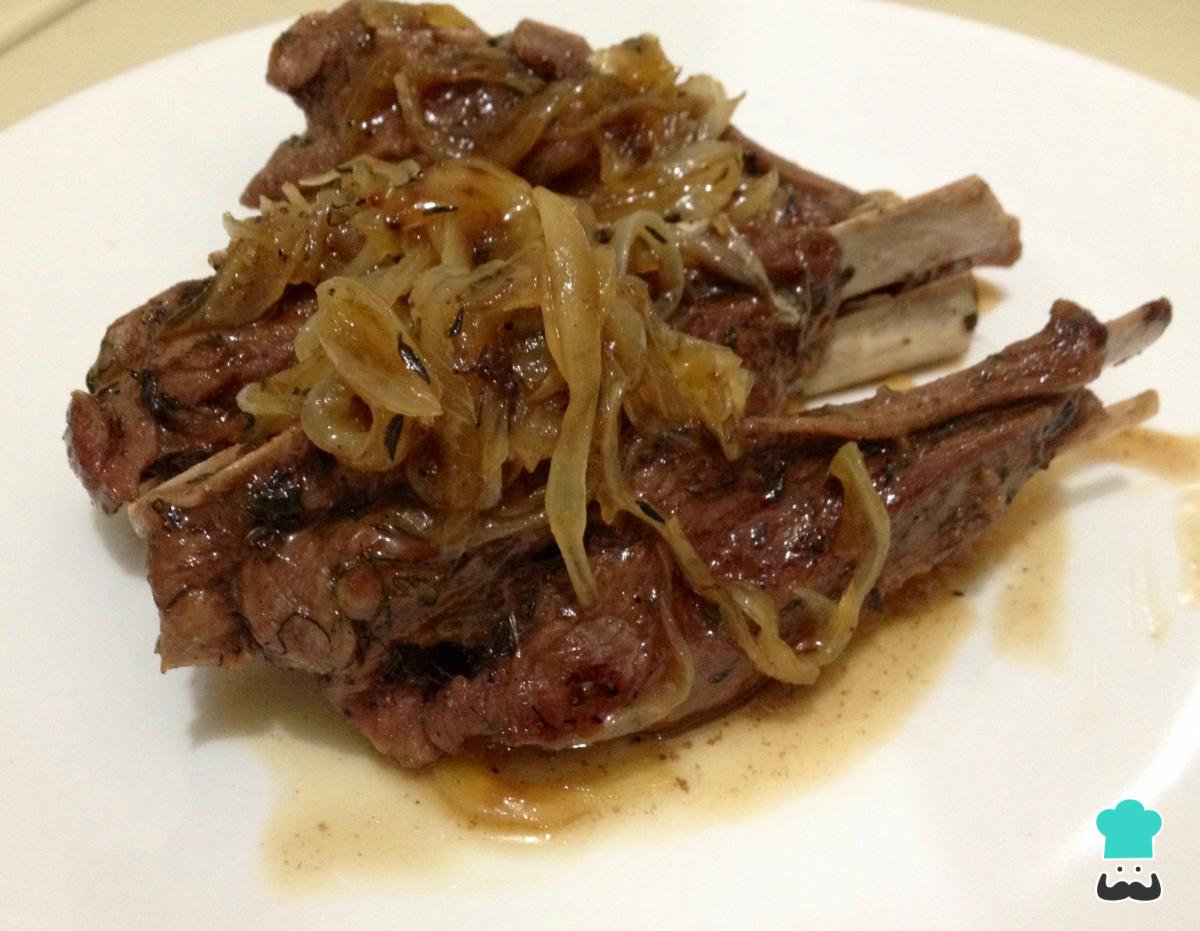 Receta de Chuletas de cordero a la miel
