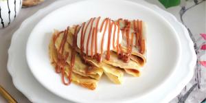Receta de Crepes de dulce de leche con helado: el postre fácil que combina frío y calor en cada bocado