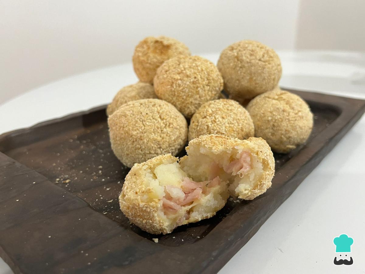 Receta de Bombas de papas al horno