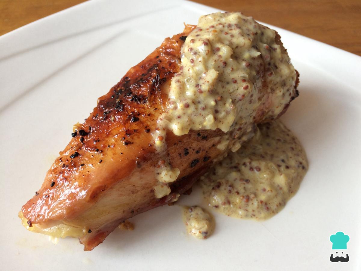 Receta de Pollo a la mostaza Dijon