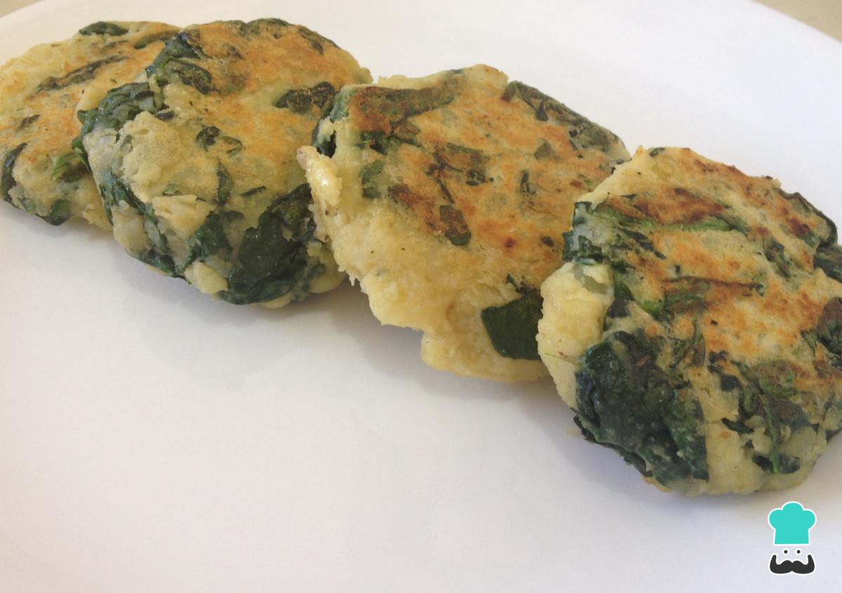 Receta de Tortitas de espinaca y patatas