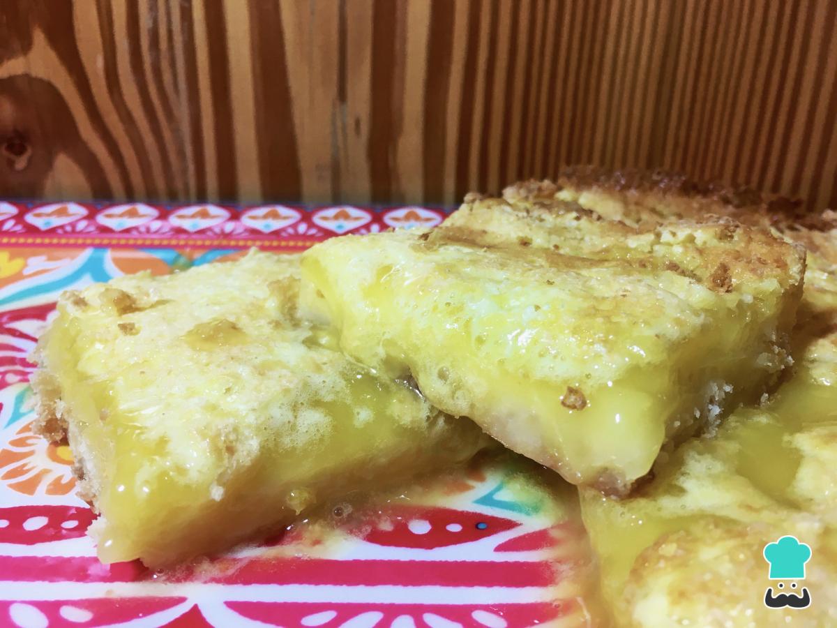 Receta de Cuadraditos de limón