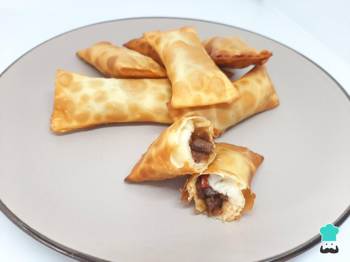 Receta de Tequeños de lomo saltado