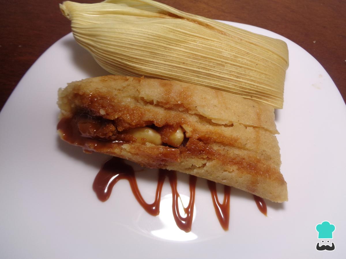 Receta de Tamales dulces con manjar