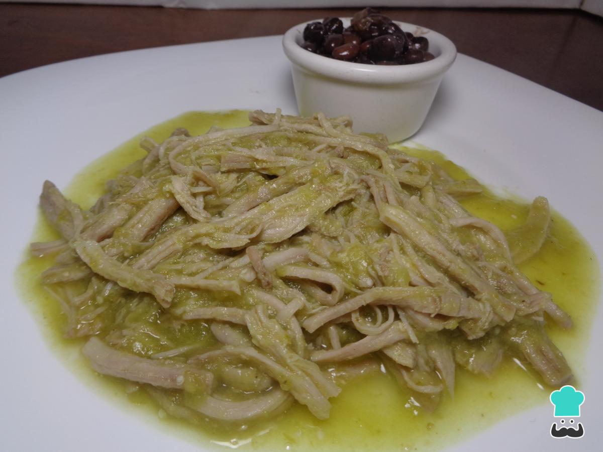 Receta de Falda de res en salsa verde