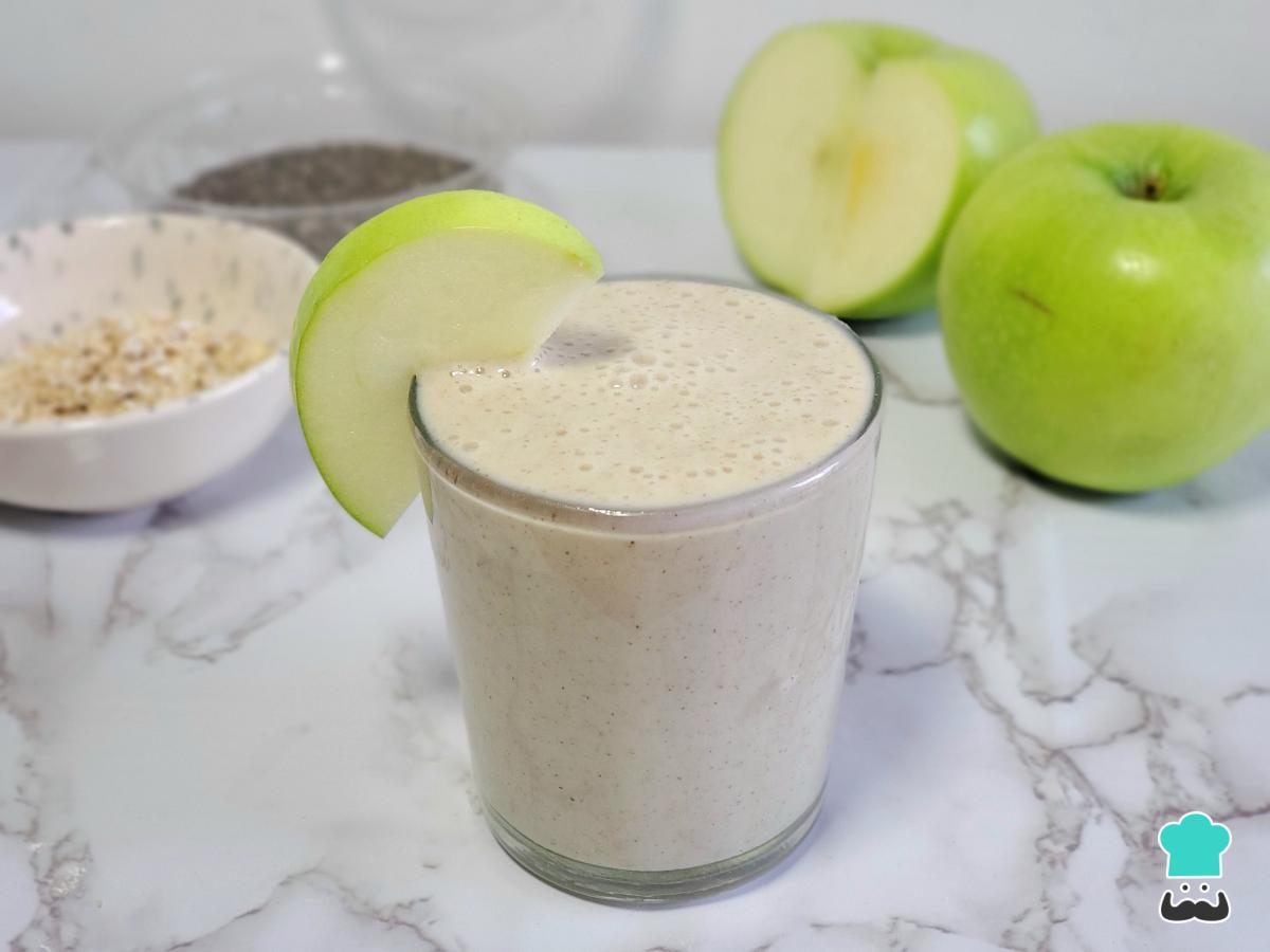 Licuado de manzana y avena para bajar de peso