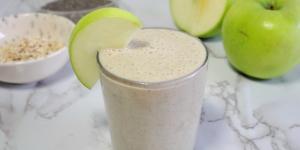 Licuado de manzana y avena para bajar de peso