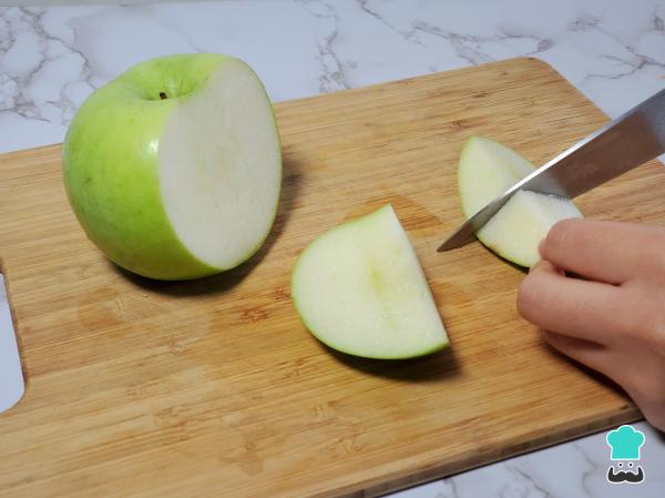 Licuado de manzana y avena para bajar de peso - Paso 2