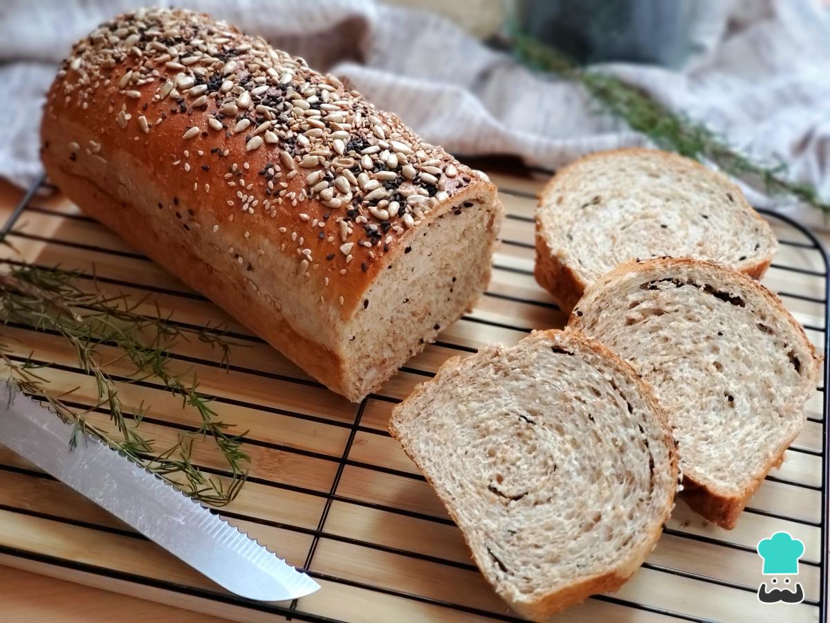 Receta de Pan de caja integral