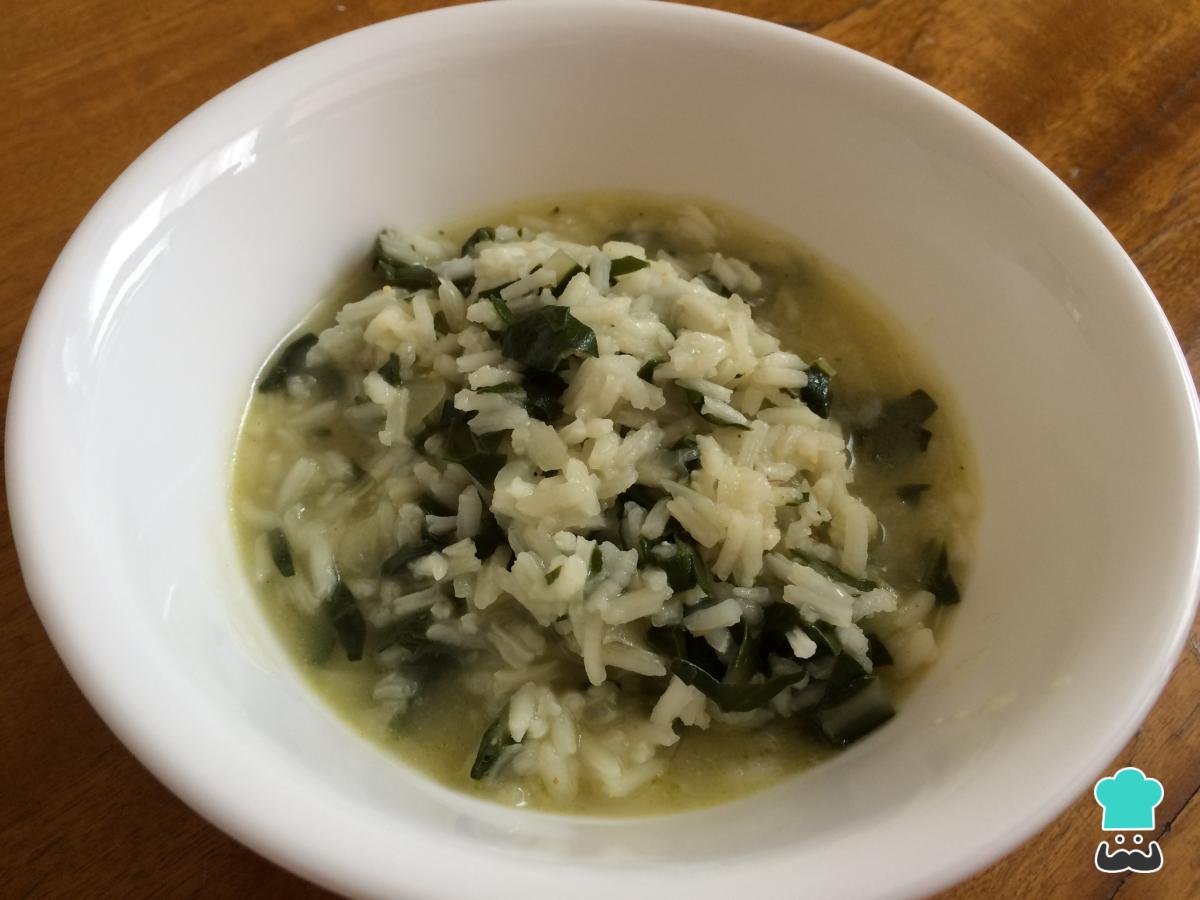 Receta de Arroz con acelgas