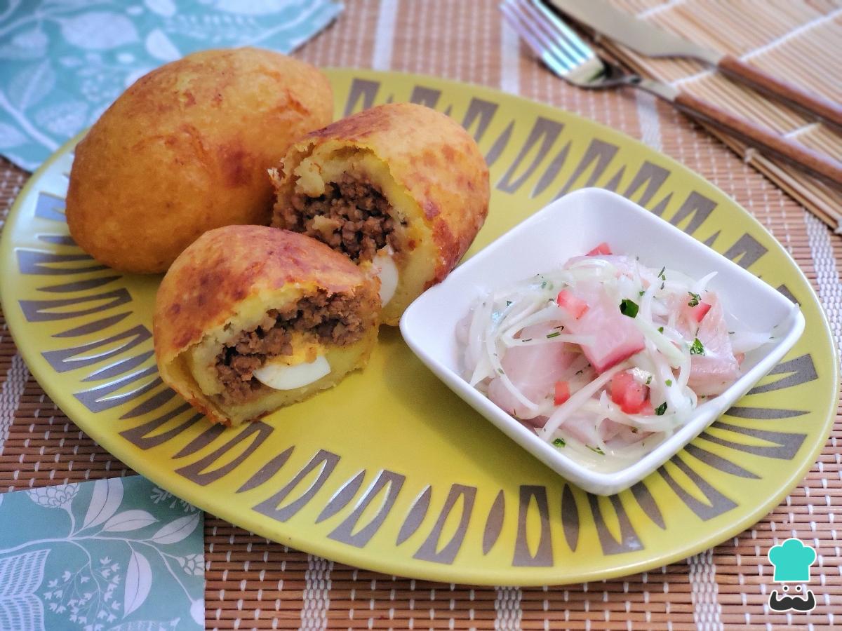 Receta de Papa rellena con ceviche