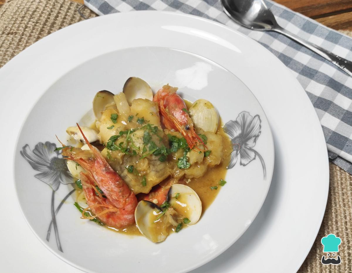 Receta de Rape a a marinera