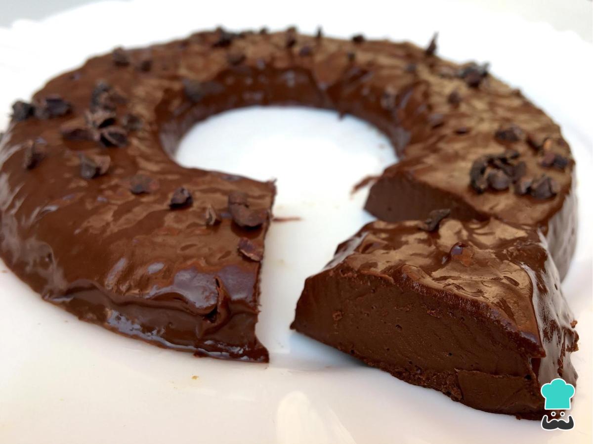 Receta de Tarta de chocolate fría con gelatina