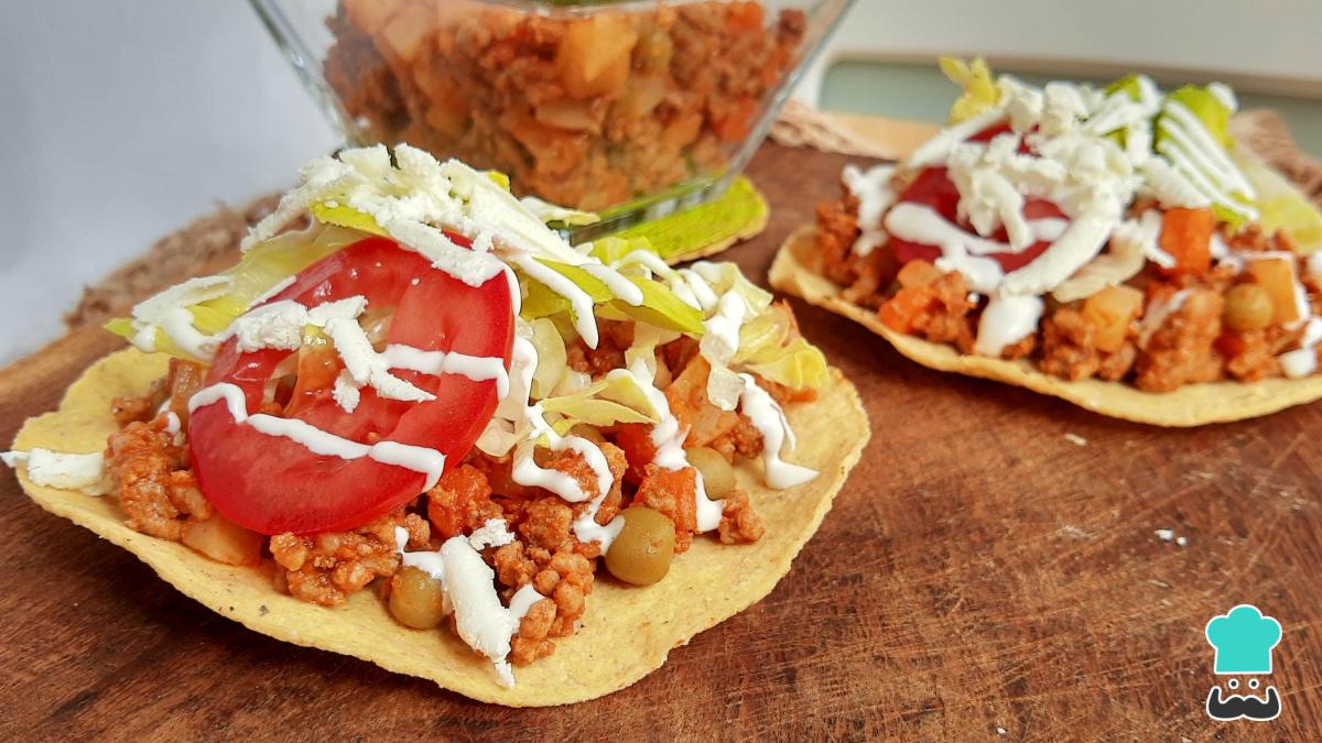 Receta de Tostadas de picadillo