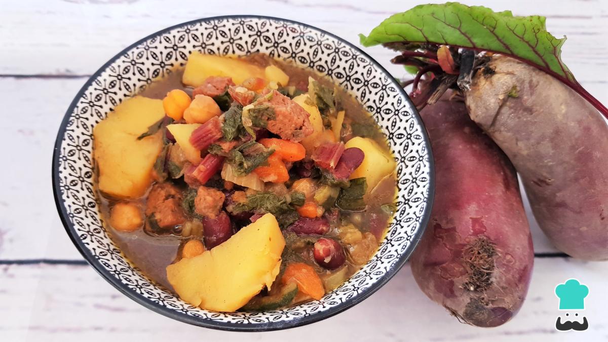Receta de Potaje de verduras con judías