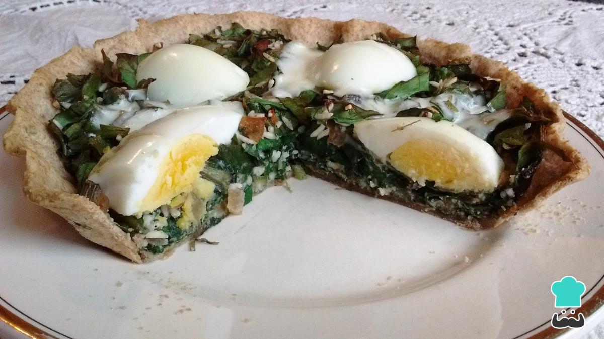 Receta de Tarta de acelga sin tapa