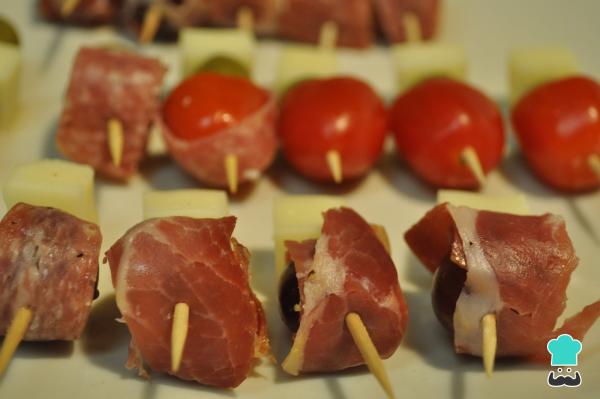 Receta de Canapés de jamón serrano