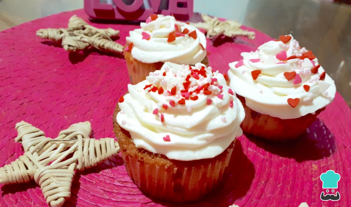 Receta de Cupcakes para San Valentín