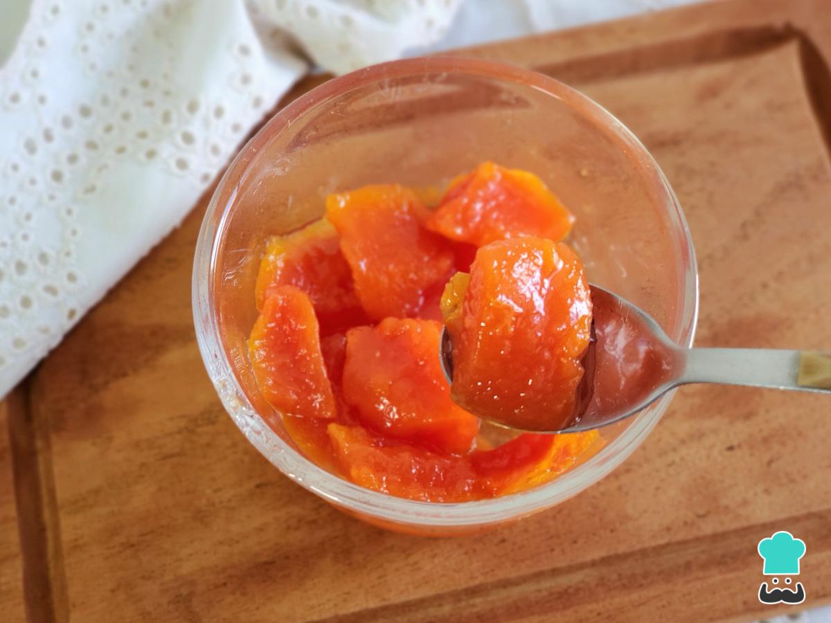 Receta de Papayas en conserva