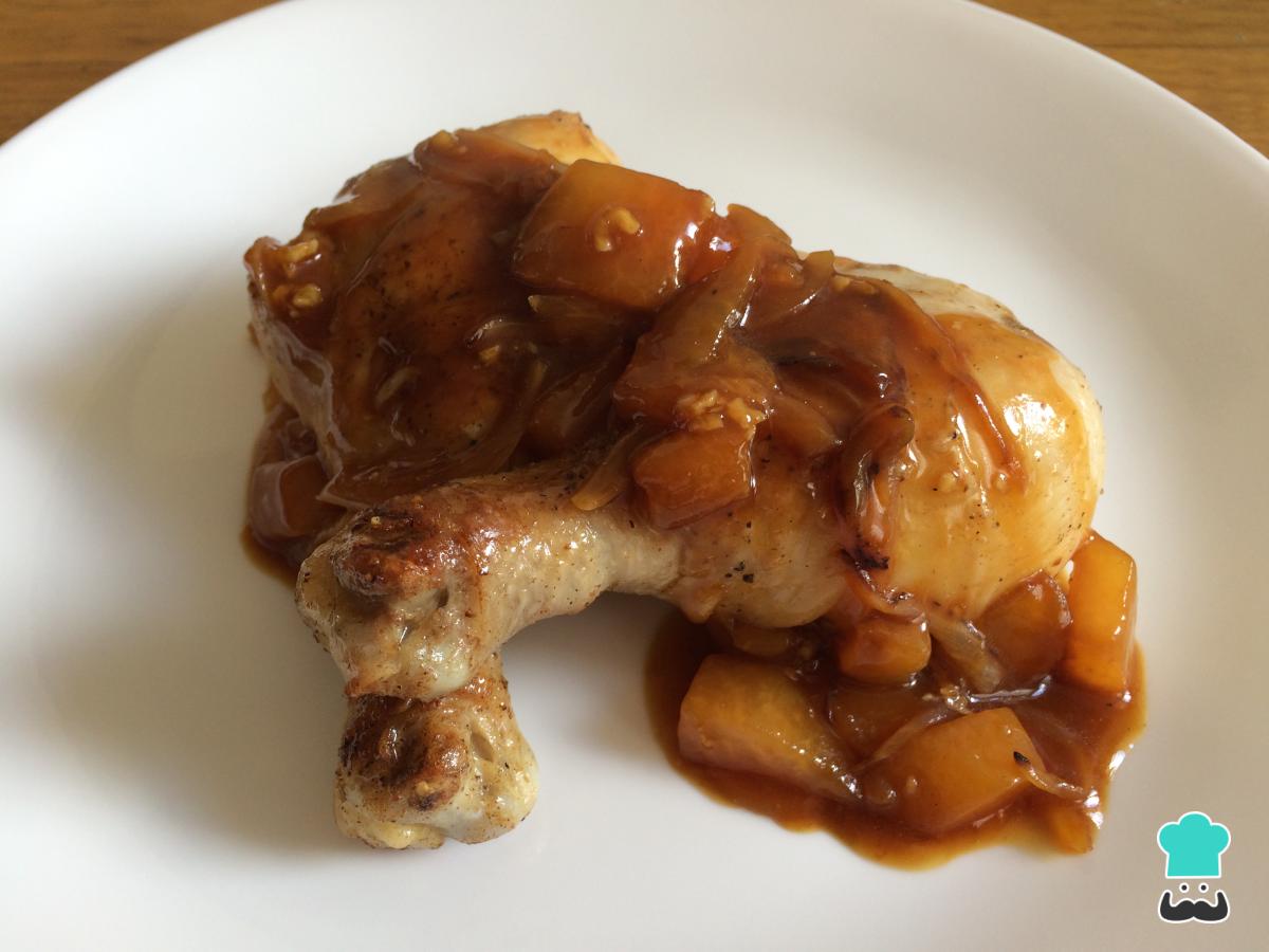 Receta de Pollo frito con melón