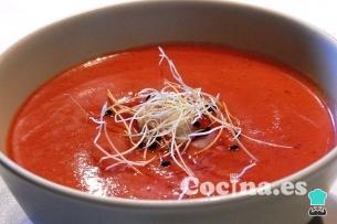 Receta de Sopa crema de tomates