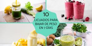 Licuados para bajar de peso en 7 días