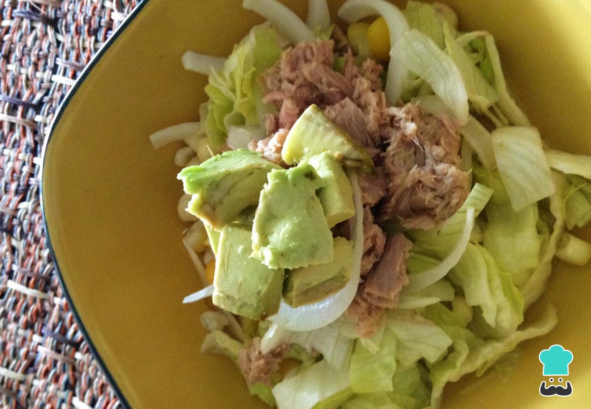 Receta de Ensalada de atún baja en calorías