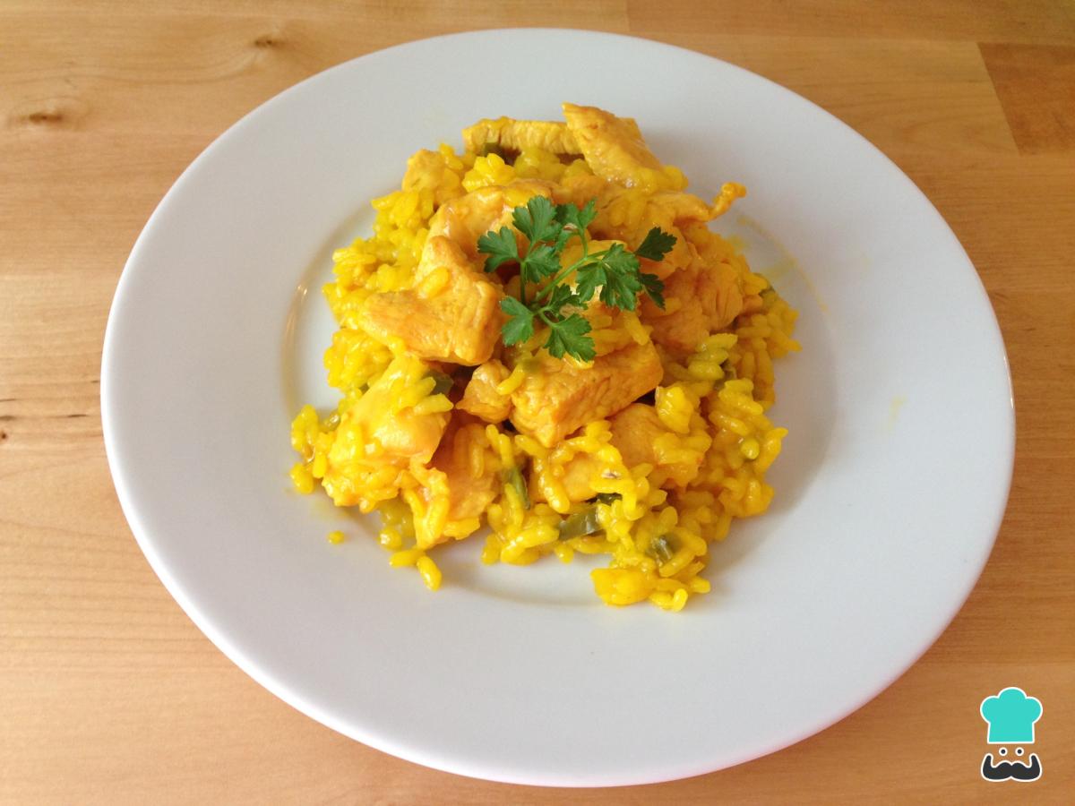 Receta de Arroz con pechuga de pavo