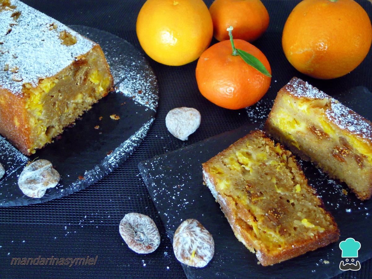 Receta de Tarta de naranja con higos