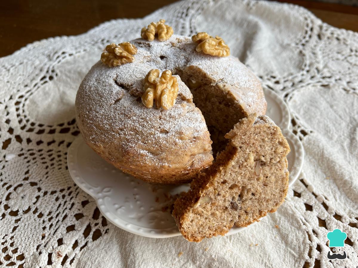 Receta de Bizcocho de canela y nueces