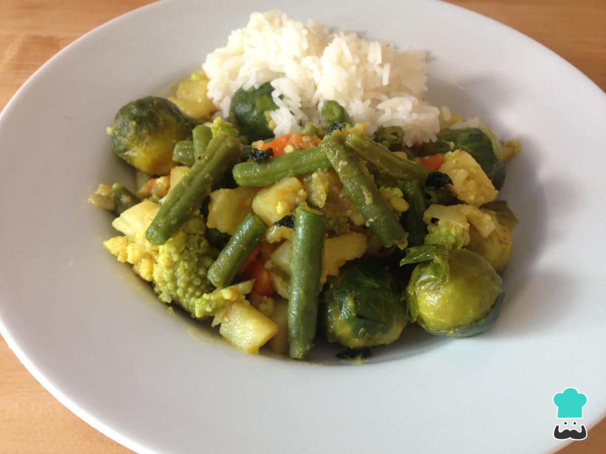 Receta de Curry de judías verdes