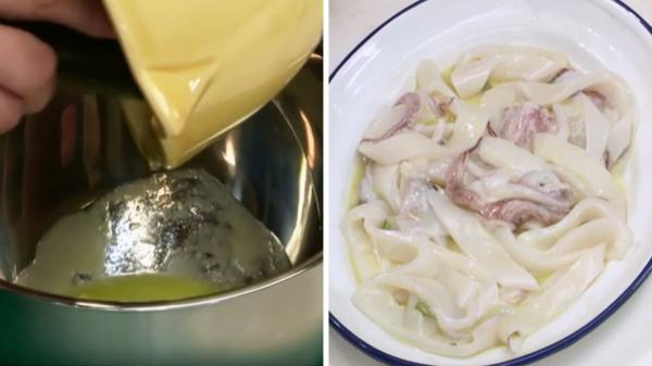 Dani García, chef: “Los calamares fritos quedan más crujientes con esta mezcla de harina, huevo y cerveza” - El marinado: el primer paso para unos calamares más sabrosos