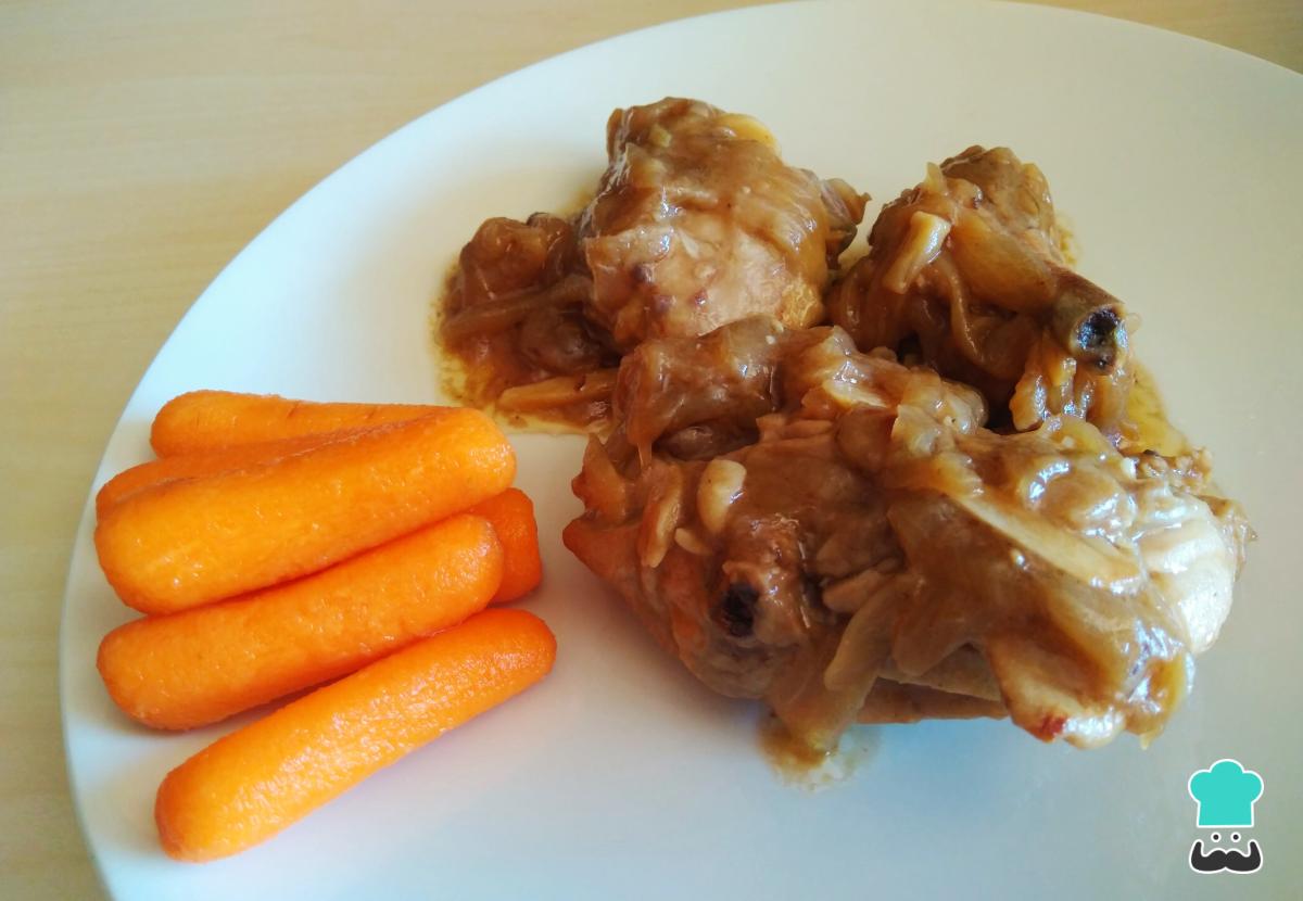 Receta de Pollo rustido