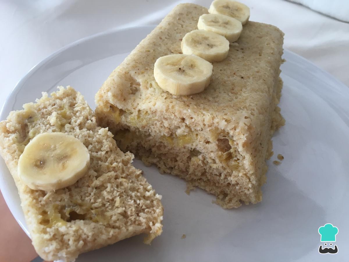 Receta de Bizcocho al microondas fitness