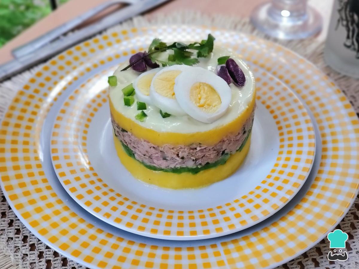 Receta de Causa de atún peruana