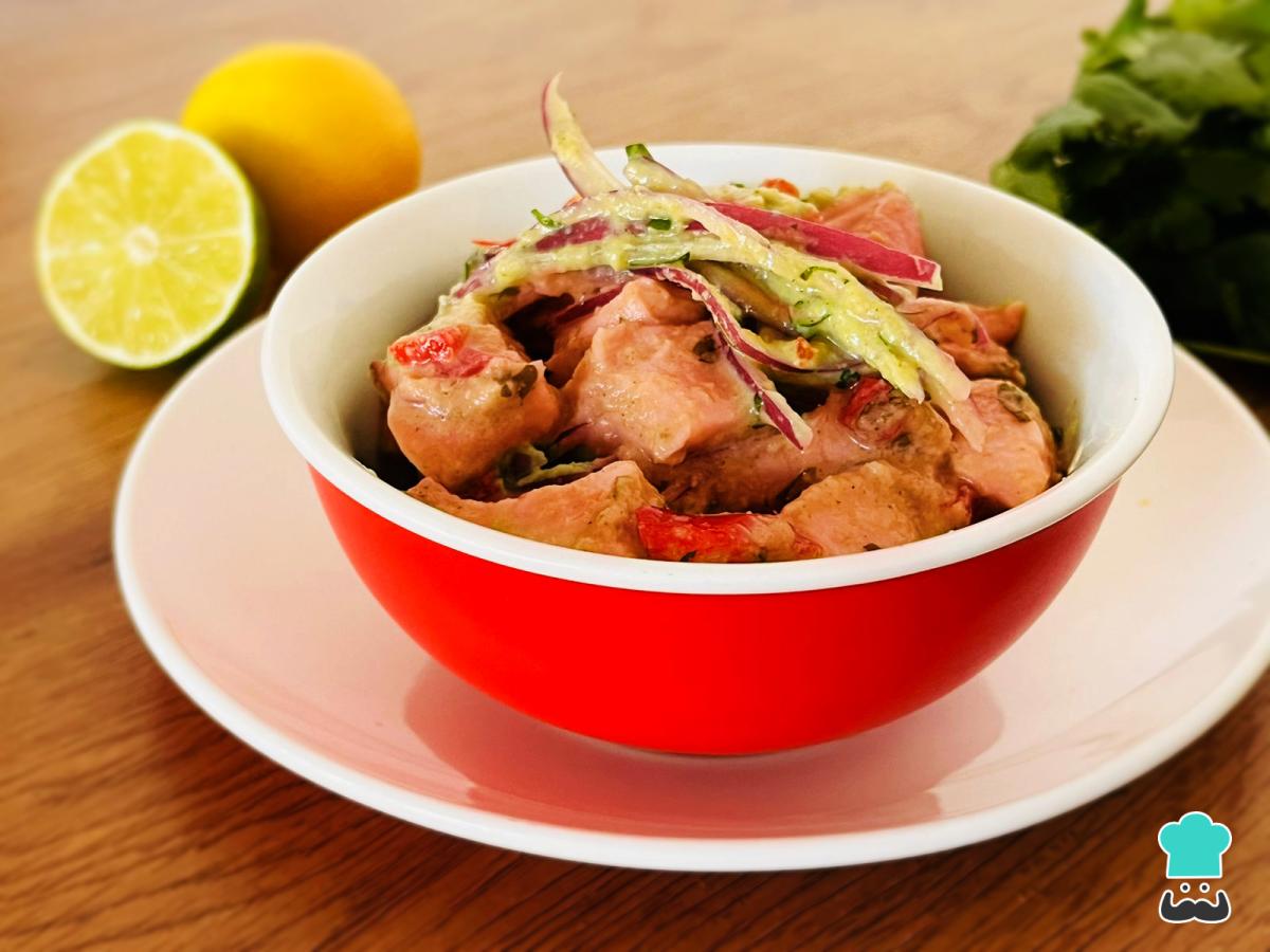 Receta de Ceviche de salmón