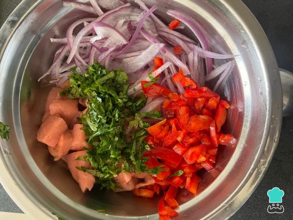 Receta de Ceviche de salmón - Paso 12
