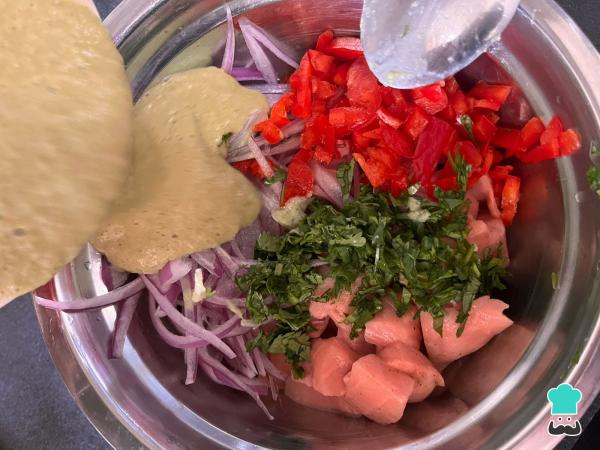 Receta de Ceviche de salmón - Paso 13
