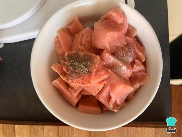 Receta de Ceviche de salmón - Paso 2