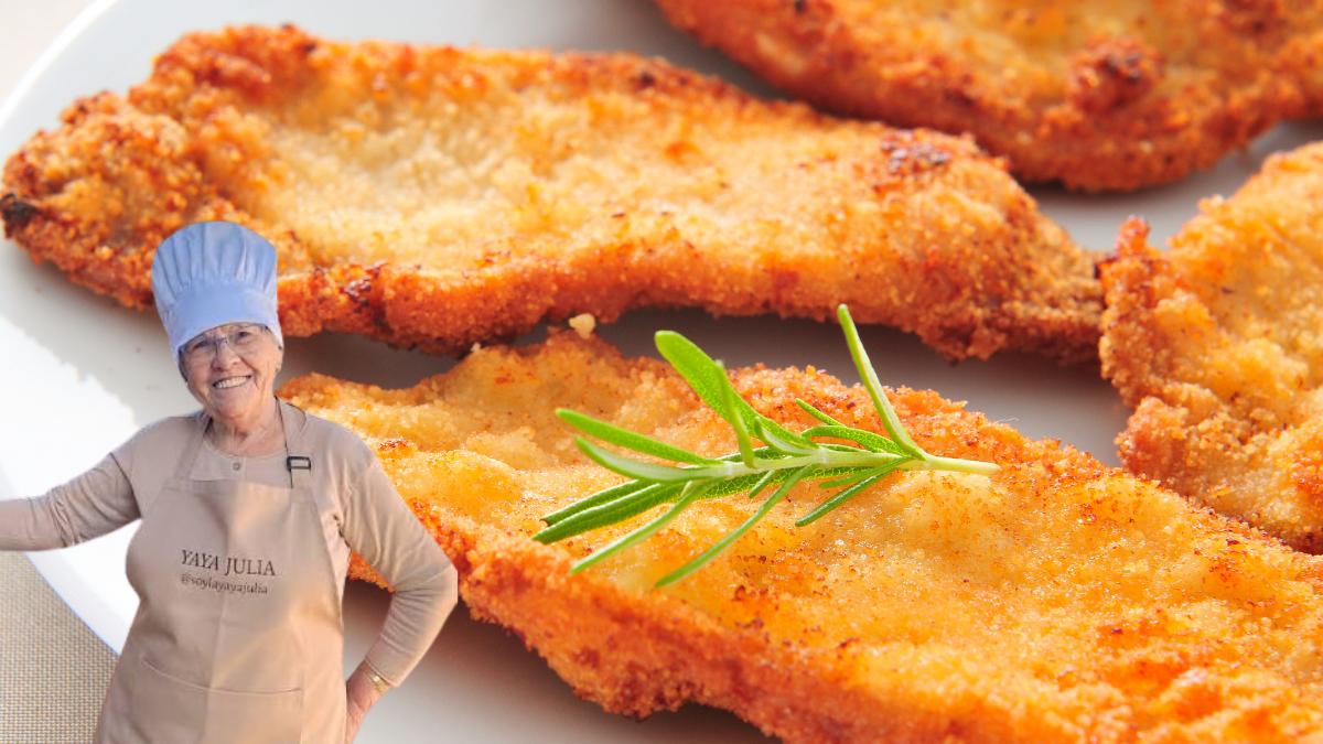 Julia Chaves, abuela cocinera: “El pollo empanado queda más sabroso si añades canela molida al huevo batido”