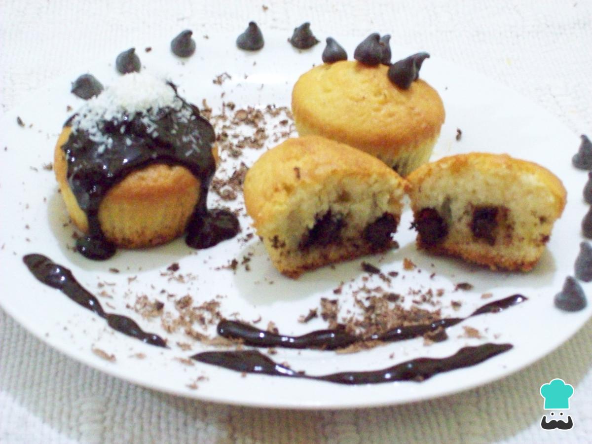Receta de Muffins de coco y chocolate